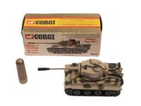 KING TIGER: A&nbsp;Corgi&nbsp;Military&nbsp;Model including a No. 900&nbsp;PzKpfw&nbsp;Tiger Mk.1&nbsp;tan livery with 15&nbsp;shells,&nbsp;within&nbsp;original box, model&nbsp;in good condition