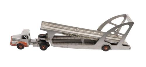 DINKY SUPERTOYS: A Dinky Supertoys No. 39 Tracteur UNIC and Boilot Petolat, without original box made in France by Meccano Ltd