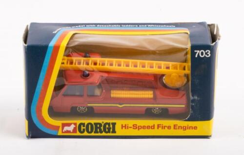 CORGI: A Corgi No.703 Hi-Speed Fire Engine, within original box, models in great condition, box with light wear to corners