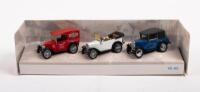 MATCHBOX YESTERYEAR 1928 AUSTIN 7 COLLECTION: A Matchbox special edition, 1928 Austin 7 collection, YS65 comprising an Austin 7, BMW Dixie, Rosengart, in original packaging&nbsp; - 2