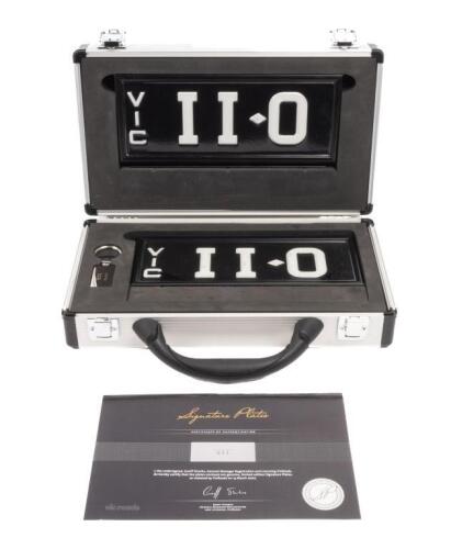 Victorian Signature Series plate 'II-0', sold with rights to display - Location: Cheltenham, VIC]