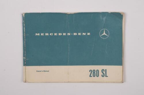 MERCEDES-BENZ 280 SL OWNERS MANUAL: A mercedes benz 280 sl/8, owners manual, edition A