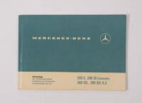 MERCEDES BENZ 280 S 280 SE 300 SEL&nbsp;300 SEL 6.3: A mercedes benz&nbsp;air conditioning system, operating instruction manual, suited for 280 S, 280 SE limousine, 300 SEL, 300 SEL 6.3 models
