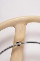 STEERING WHEEL: A circa 1960s ivory coloured and chrome steering wheel in original condition (W108, W109,W111,W113) believed to fit some Pagoda models.&nbsp;&nbsp;&nbsp; - 4