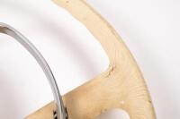 STEERING WHEEL: A circa 1960s ivory coloured and chrome steering wheel in original condition (W108, W109,W111,W113) believed to fit some Pagoda models.&nbsp;&nbsp;&nbsp; - 5