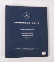 A Volume 1&nbsp;1959 Mercedes-Benz&nbsp;workshop manual