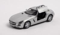MERCEDES-BENZ: Three&nbsp;Mercedes-Benz models including a&nbsp;1:24&nbsp;scale CB.300SL Gullwing, a 1:36 KINSMART&nbsp;1954 300SL Gullwing and a 1:36 scale KiNSMART&nbsp;SLS AMG, in good condition. - 3