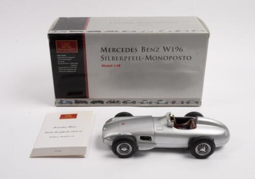 MERCEDES BENZ W196: A 1:18 scale CMC W196 "Silberpfeil-Monoposto" model car, in box