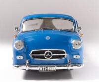 MERCEDES-BENZ&nbsp;RACE CAR TRANSPORTER: A 1:18th scale CMC 1954 Mercedes-Benz Renntransporter&nbsp;' Blue Wonder'&nbsp;&nbsp;racecar transporter, in box,&nbsp;comes with framed photo&nbsp; - 4