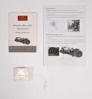 MERCEDES-BENZ&nbsp;RACE CAR TRANSPORTER: A 1:18th scale CMC 1954 Mercedes-Benz Renntransporter&nbsp;' Blue Wonder'&nbsp;&nbsp;racecar transporter, in box,&nbsp;comes with framed photo&nbsp; - 9