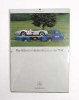 MERCEDES-BENZ&nbsp;RACE CAR TRANSPORTER: A 1:18th scale CMC 1954 Mercedes-Benz Renntransporter&nbsp;' Blue Wonder'&nbsp;&nbsp;racecar transporter, in box,&nbsp;comes with framed photo&nbsp; - 10