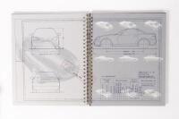 MERCEDES-BENZ BOOK: A Mercedes-Benz SLK Stainless Steel book, book cover with some scratches, book case in good condition with shelf wear&nbsp; - 3