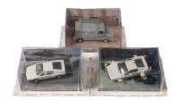 THE SPY WHO LOVED ME: A collection of three 1:43 scale&nbsp;'The Spy Who Loved Me' diecast film car&nbsp;model GE Fabbri Ltd