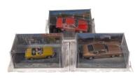 THE MAN WITH THE GOLDEN GUN: A collection of three 1:43 scale&nbsp;'The Man With The Golden Gun' diecast film car&nbsp;model GE Fabbri Ltd