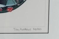 A limited edition print [34/250] featuring the 1955 Jaguar D-Type in&nbsp;profile, signed and number by artist by artist [Location: Cheltenham, VIC] - 2