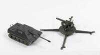 SOLIDO: Two&nbsp;Solido&nbsp;Military&nbsp;Models including a No. 204 Canon De Forteresse&nbsp;and No. 228&nbsp;Jagdpanther