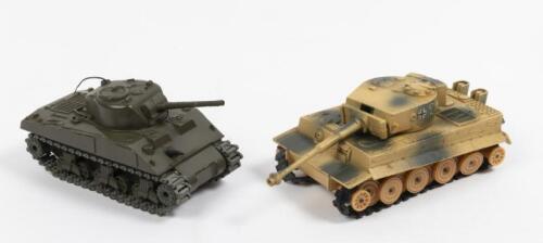 SOLIDO: Two Solido Military Models including a No. 222 Chartiger and No. 231 Sherman, without boxes