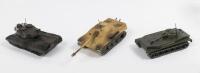SOLIDO: Three&nbsp;Solido&nbsp;Military&nbsp;Models including a No. 228 Jagdpanther, No. 207 Char Amphibie PT 76 URSS&nbsp;and a No. 243 Kpz Leopard , without boxes