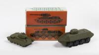 USSR: Two vintage Russian military models&nbsp;including a BTR-60 Tank and a Char T34 Tank, within original boxes