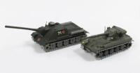 SOLIDO: Two Solido&nbsp;Military&nbsp;Models including a No. 250&nbsp;AMX 13T&nbsp;and a No. 209 Char SU 100 URSS,&nbsp;without original boxes made in France