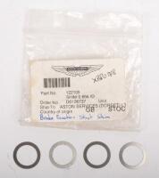 BRAKE PARTS: A group of brake parts suitable for various Aston Martin models. Brake reaction strut shims (Part No. 122105), brake booster clamps for Aston Martin DB4 & Lucas Girling, Girlock parts - 3