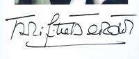 BRIGITTE BARDOT: A black and white picture of Brigitte Bardot, autographed - 2