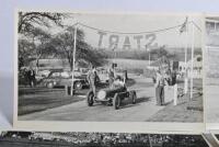E.R.A: Four period original black and white images of the ex - Gerrard E.R.A of J.T.Stuart competing at various hill climb events. Prescott 1956 - 2