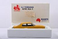 LJ GTR XU-1: A Limited Edition BIANTE Classics HOLDEN TORANA LJ GTR XU-1 in"Mustard" yellow. Numbered '5323' of 5880