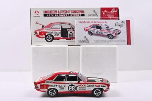 LJ TORANA: A Limited Edition 1:18 scale CLASSIC CARLECTABLES Holden LJ XU-1 Torana as raced by Peter Brock to his first Bathurst victory in the 1972 Hardie-Ferodo 500. One of 6500