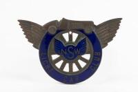 LIGHT CAR CLUB: A fine original circa 1930s enamel and brass Light Car Club of NSW grille badge