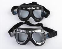 AVIATION GOGGLES: A pair of aviation goggles