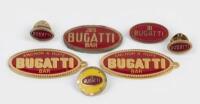 BUGATTI: A collection of Bugatti pins, key rings and cuff links