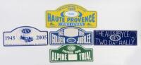 RALLY PLATES: A collection of five&nbsp;rally plates