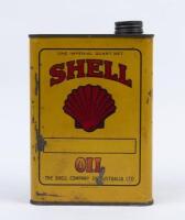 SHELL: A Shell Company of Australia one imperial quart oil tin circa 1920s - 2