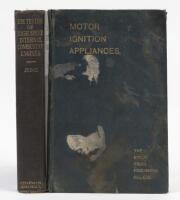 ENGINES: Two early books on engines including 'Motor Ignition Appliances' by T.H. Hawley 1905, with 'The Testing of High Speed Internal Combustion Engines' by W.Judge 1943.