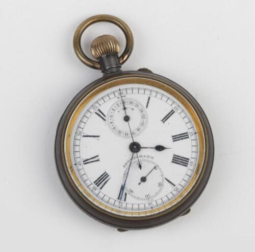 STOPWATCH: A vintage pocket watch, 50mm wide