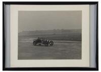 ANZANI BUGATTI: Three individual photograph portraits framed & glazed, detailing the Anzani Bugatti model with the R1 2 OHC engine - 2