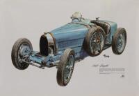 BUGATTI POSTERS: A collection of four Bugatti related posters - 2