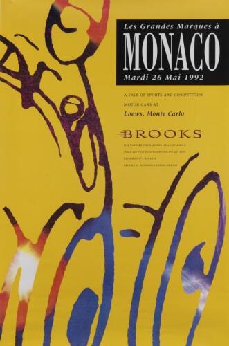 MONACO: Two wall posters from auction events held in Monaco