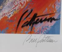 SCHUMACHER: A limited edition print of 495, by artist Bill Patterson depicting Michael Schumacher driving his 1997 Ferrari F310, signed by the artist,&nbsp;measures approx 48cm high, 63cm wide&nbsp;overall. - 4