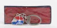EDDIE CHEEVER: A key ring with attached pendant depicting Eddie Cheevers' helmet, comes with storage pouch - 2