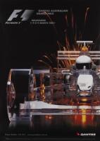 AUSTRALIAN GRAND PRIX: A poster promoting the 2001 Qantas Australian Formula One Grand Prix, 96cm high, 69cm wide
