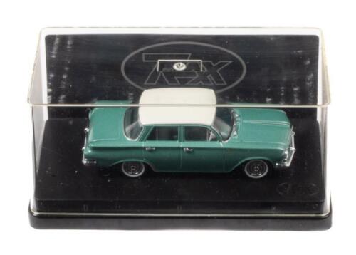 299 · TRAX AUSTRALIAN MOTORING ICONS: 1:43 scale Trax Australian Motoring Icons Series TR39D, Wimmera Green 1962 Holden EJ Premier Sedan, clear case, boxed.