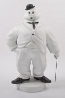 A fun Charlie Chaplin Mr Bibendum&nbsp;sculpture in hydrostone by Terry Lawrie, 50cm high [Location: Cheltenham, VIC]