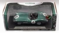 DBR1: A 1:18 scale Aston Martin DBR1 as driven by Carroll Shelby in 24 Hour Le Mans 1959&nbsp;by Shelby Collectibles, in window faced box.&nbsp;