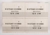 GLOBES AND SOCKETS: W121 190SL New Parts (072601012800, 0005442593) - 3