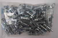HOSE CLAMP STRAPPING 9MM (10) N 900263 009000 INCLUDING CLAMPS: A group lot of 10 pieces, each 5 metres in length, 9mm width, comes with a bag of twist clamps - 2