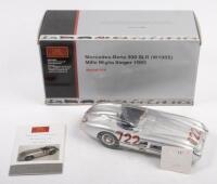 300 SLR W196S: A 1:18 scale Mercedes-Benz 300 SLR (W196S) as raced at Mille Miglia Sieger 1955, Boxed item No.M-066.&nbsp;