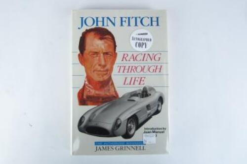FITCH: 'John Fitch - Racing Through Life' (with applied J.M Fangio signature)