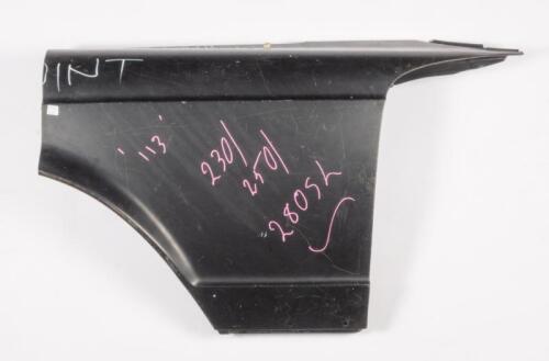 MERCEDES BENZ LHS HALF GUARD: A rear portion of a lhs front mudguard, this has been cut from a full guard, reproduction piece to suit a mercedes benz w113 pogada